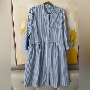 XL Tuckernuck striped shirt dress